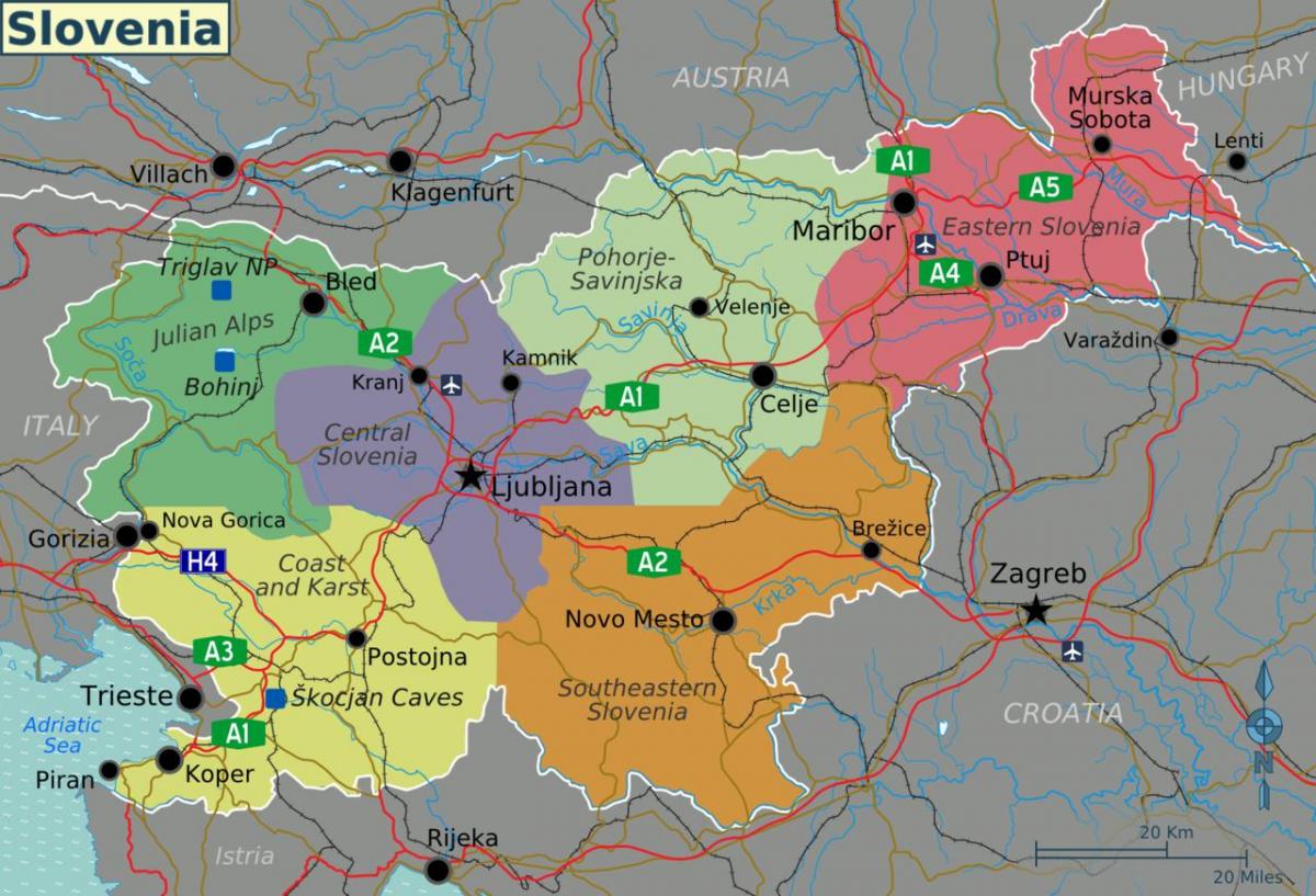 سلوفينيا بلد خريطة