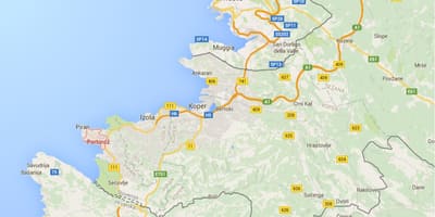 خريطة بورتوروز سلوفينيا