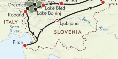 خريطة بيران سلوفينيا