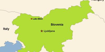 خريطة ليوبليانا ، سلوفينيا